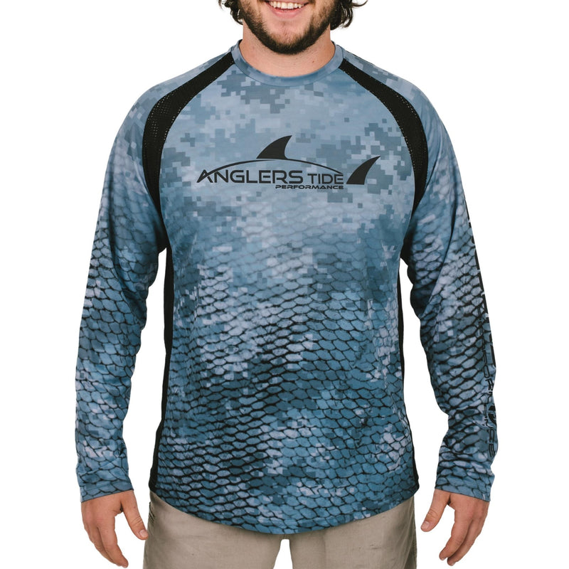 Front view of Plato long sleeve fishing shirt